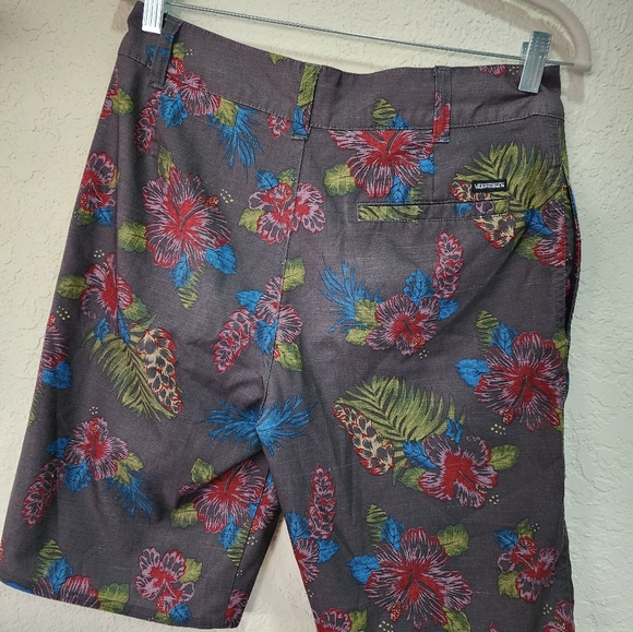 Vans Vanphibian Board Shorts Men’s 30 grey Floral Hawaiian Swim Trunks - Picture 4 of 4